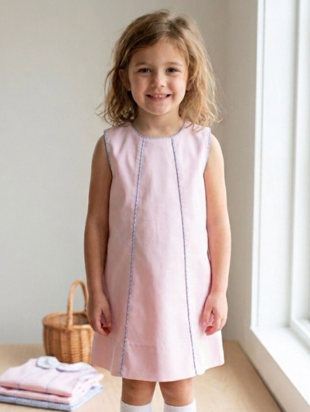 Lulla By Set Classic Pink Sleeveless shift Dress Size 6x